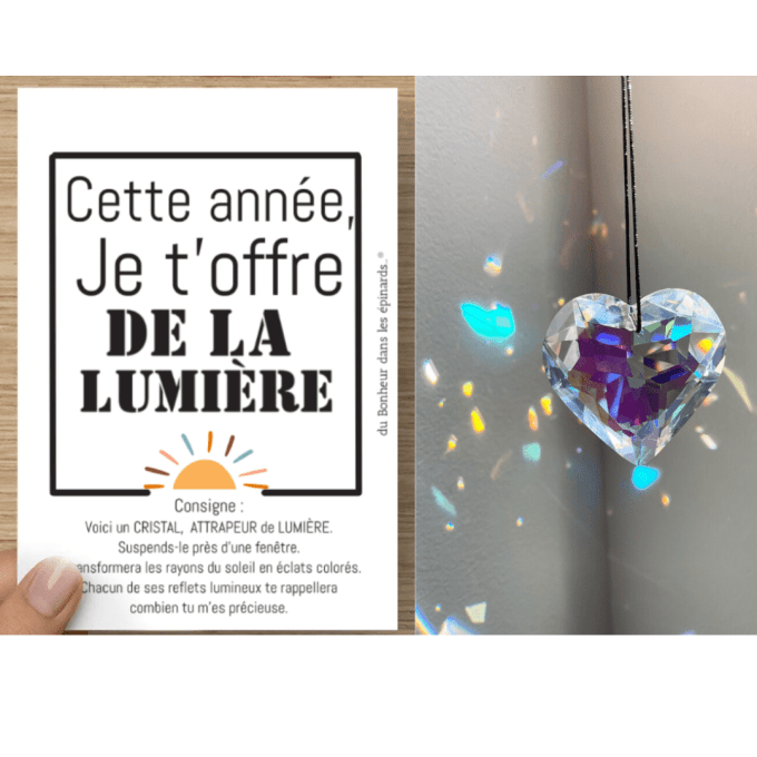 BOX BALLON COEUR OR + MESSAGE PERSONNALISE 